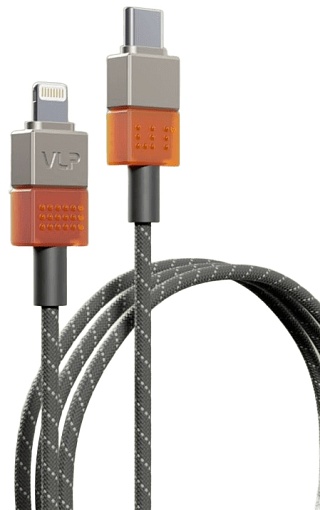 Дата-кабель "vlp" NEO USB-C to Lightning, 27W, 1.5м, янтарно-серый