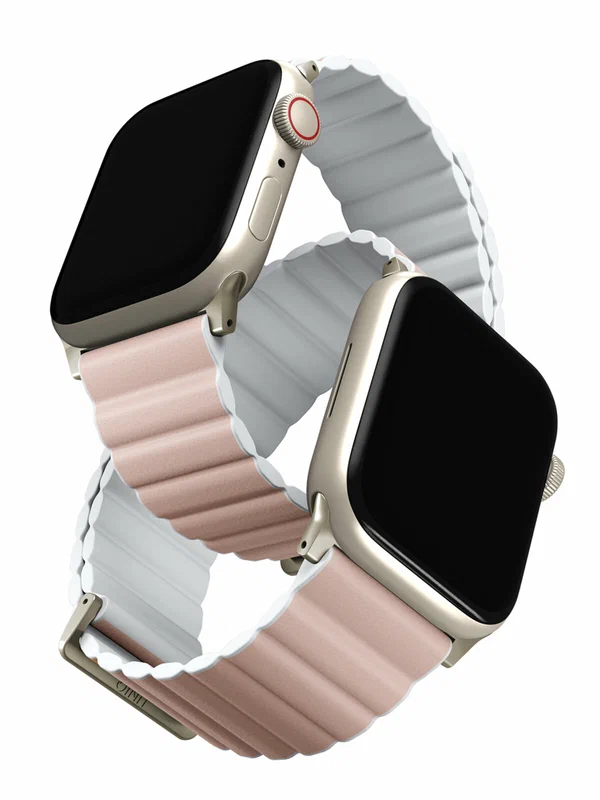 Ремешок Uniq Revix PREMIUM Ed. для Apple Watch 49/46/45/44mm, розовый/белый